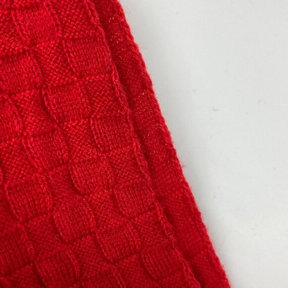 LOUIS VUITTON M75131 Echarpes micro Damier Scarf cotton / Cashmere Red - Picture 8 of 12